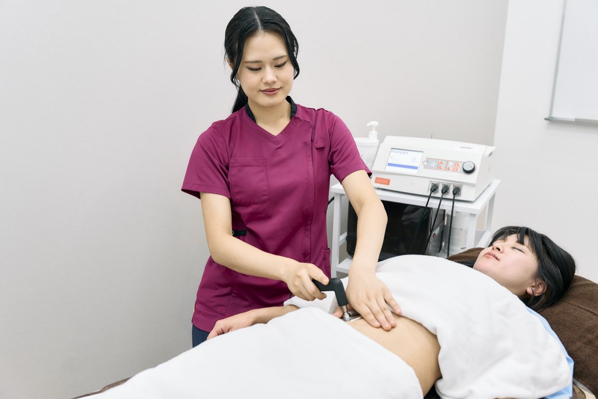 インディバ ボディ施術の様子