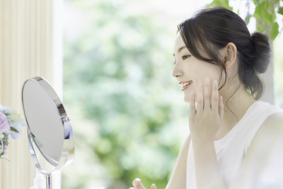 美肌の女性